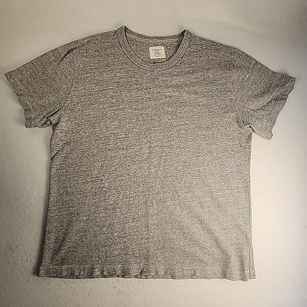 Buck Mason Field Spec Cotton Heavy T Shirt Mens Sz XL Speckled Grey Short Sleeve